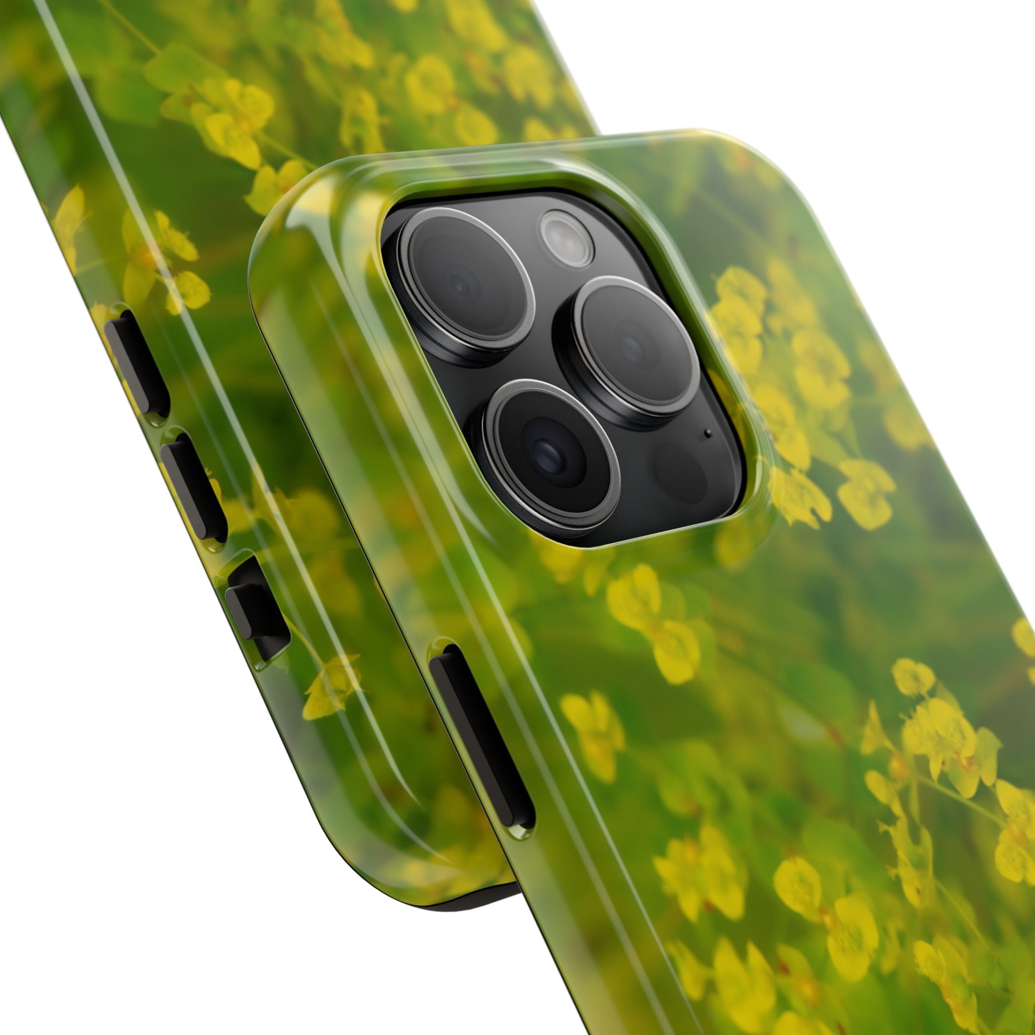 Yellow Wildflower Tough Phone Case — Protective Floral iPhone Case