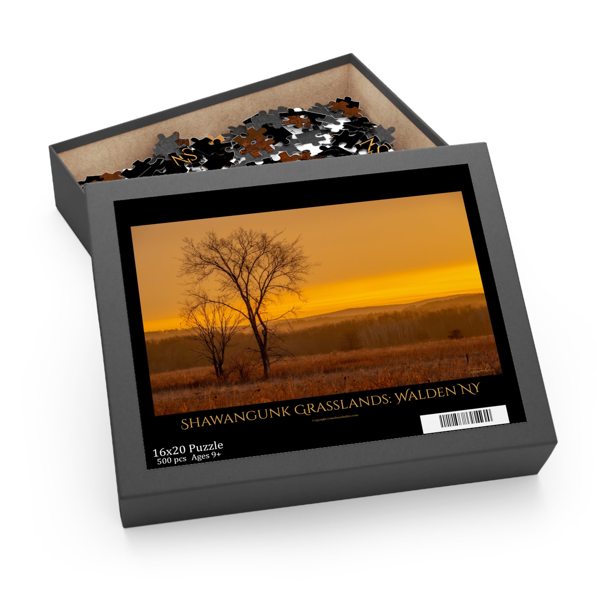 Shawangunk Grasslands Sunset Puzzle — Tranquil Tree Landscape Jigsaw (500 pcs)