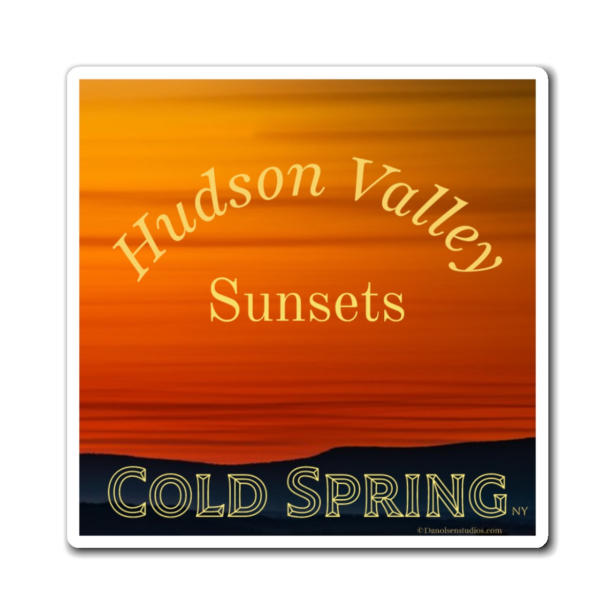 Hudson Valley Sunsets Cold Spring Refrigerator Magnet