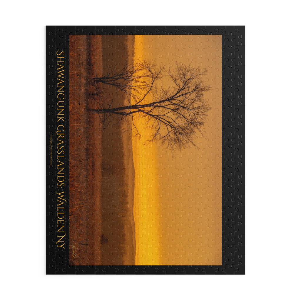 Shawangunk Grasslands Sunset Puzzle — Tranquil Tree Landscape Jigsaw (500 pcs)