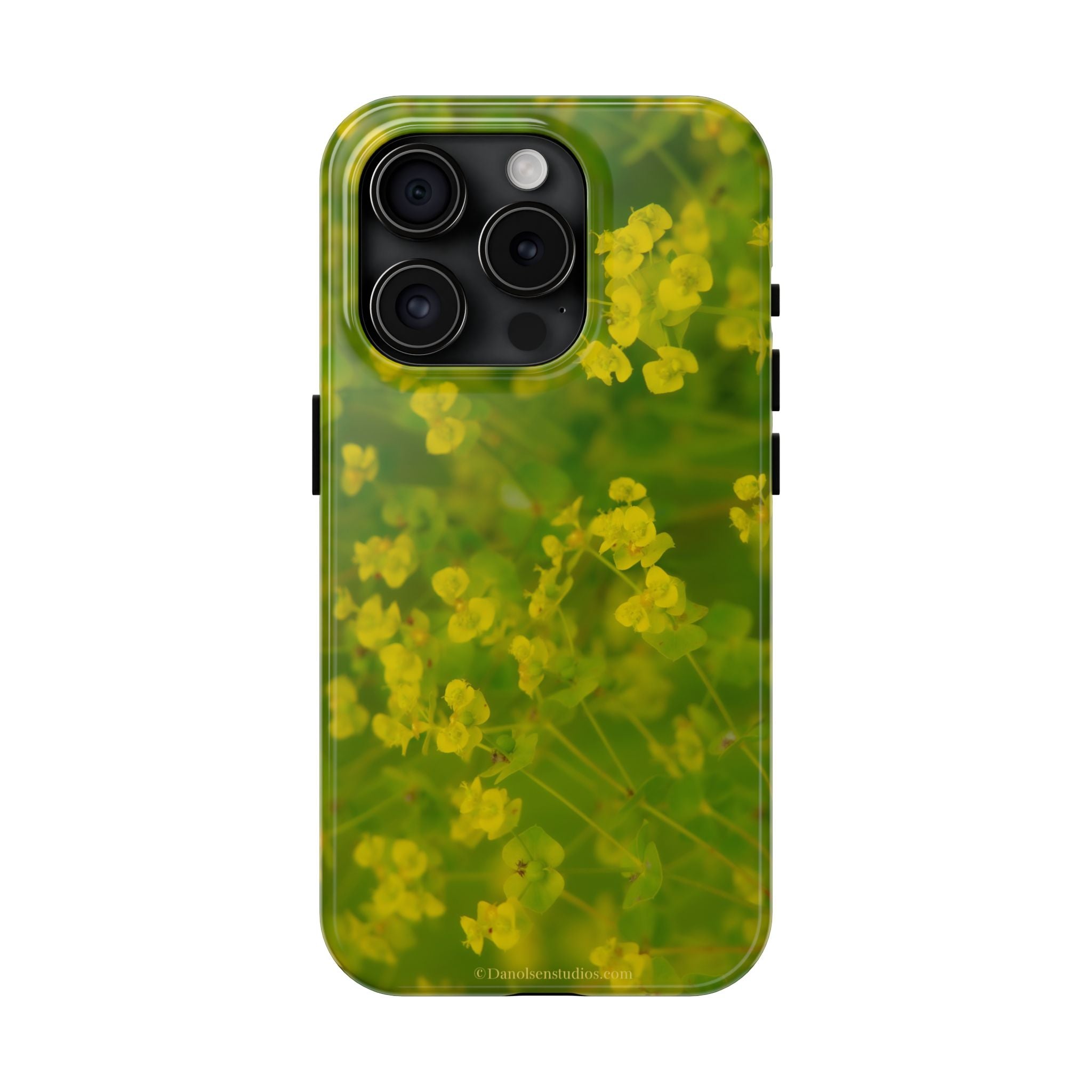 Yellow Wildflower Tough Phone Case — Protective Floral iPhone Case