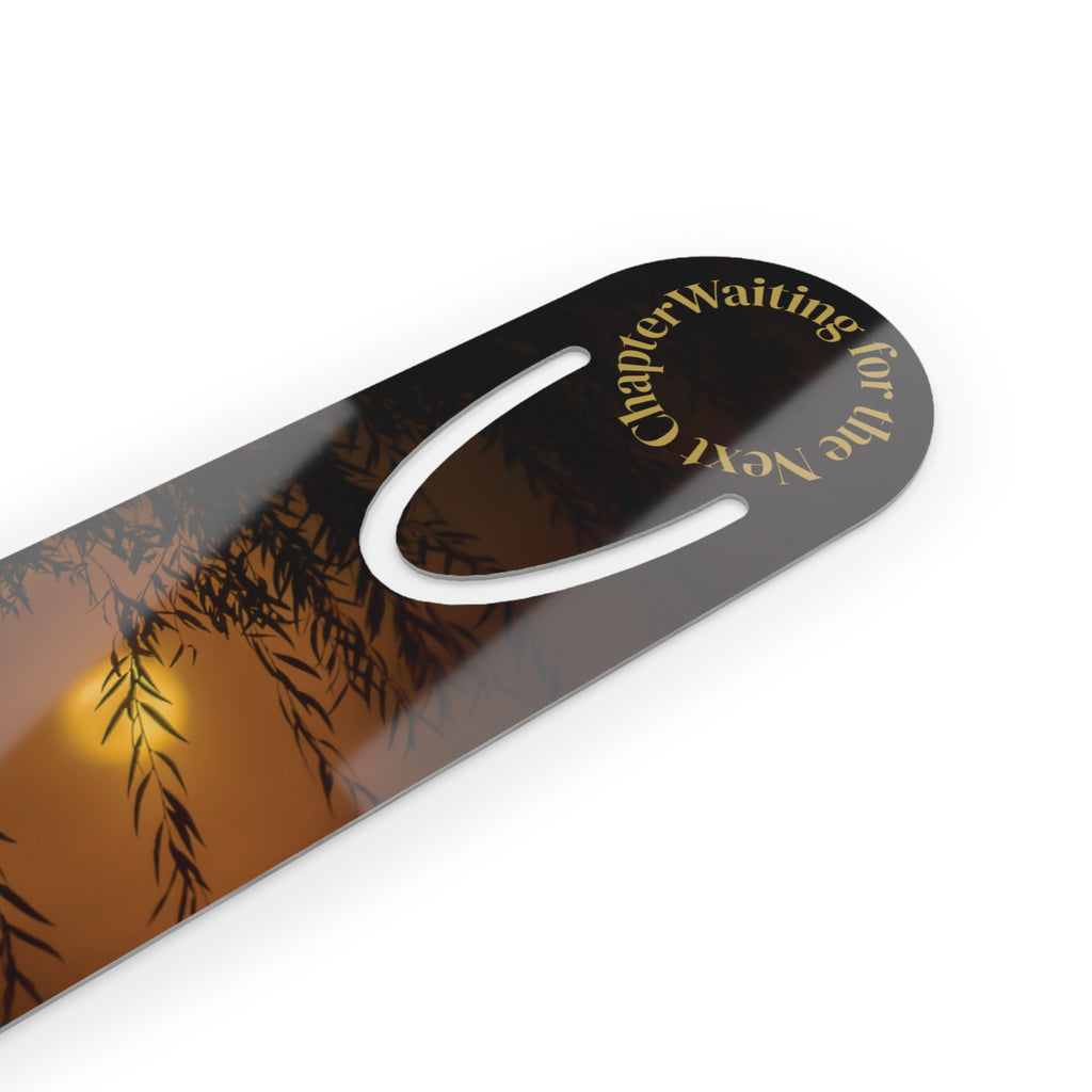 Sunset Willow Tree Bookmark —  Metal Nature Bookmark