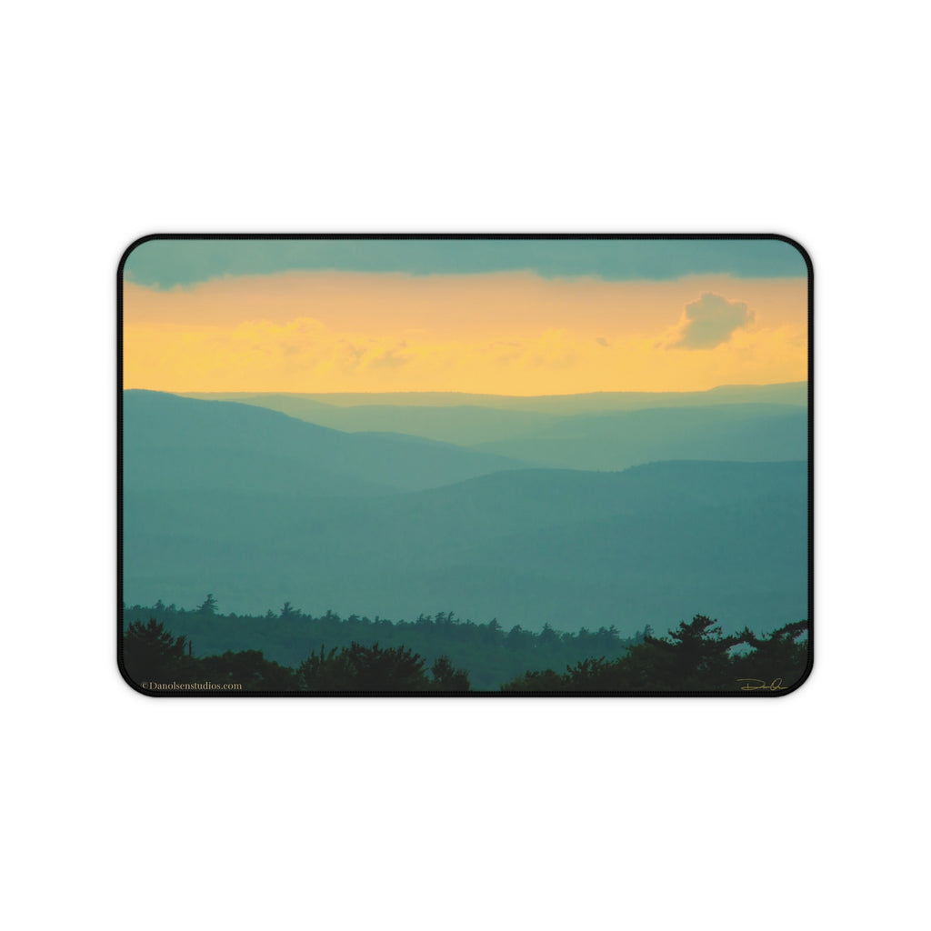 Sunset Mountain - - Nature Photography Desk Mat
