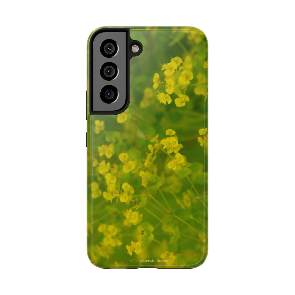 Yellow Wildflower Tough Phone Case — Protective Floral iPhone Case