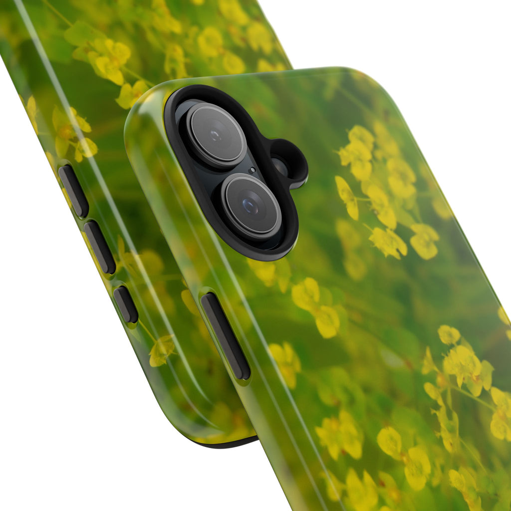 Yellow Wildflower Tough Phone Case — Protective Floral iPhone Case