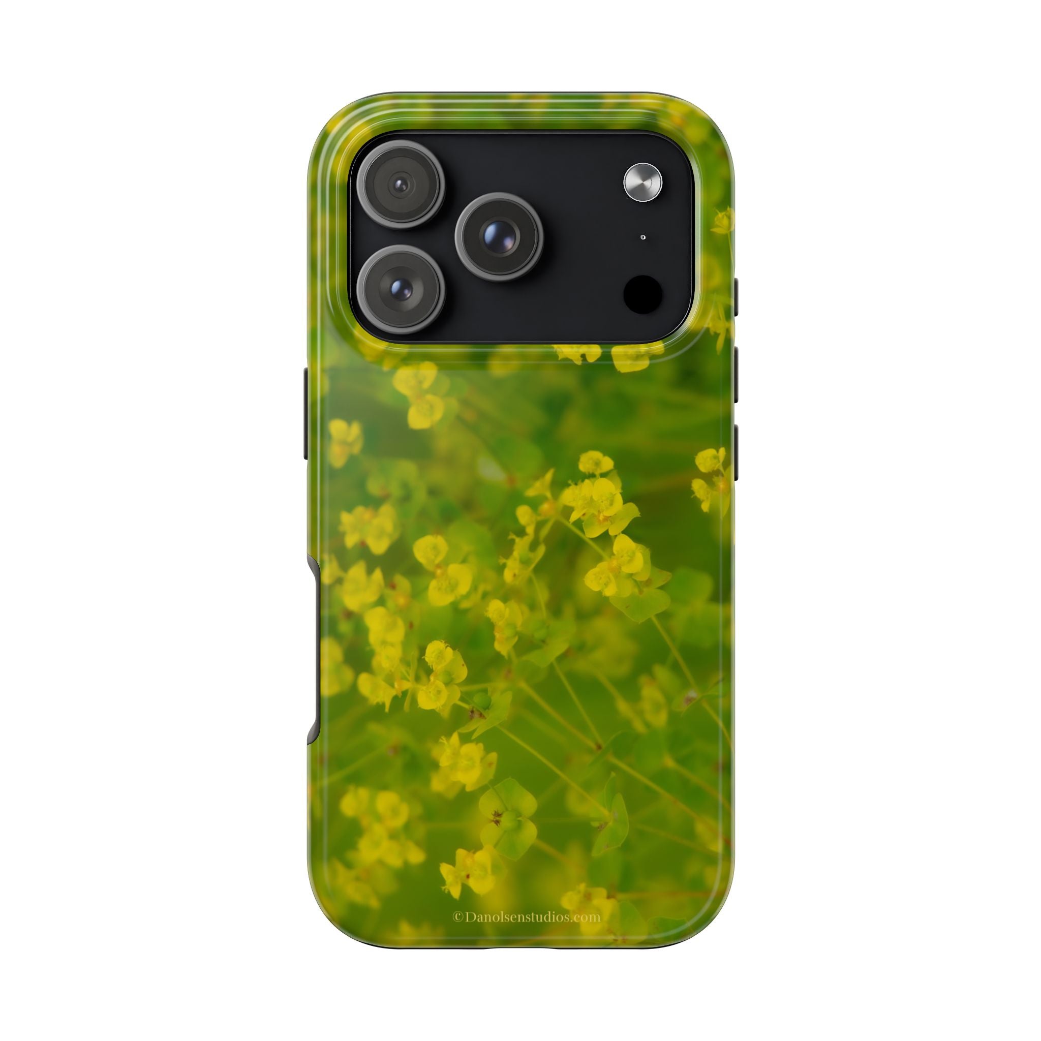 Yellow Wildflower Tough Phone Case — Protective Floral iPhone Case