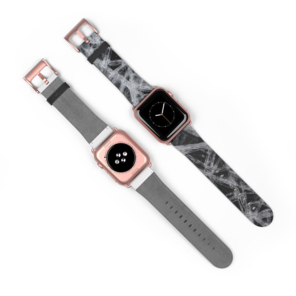 Ice Silicone Watch Band — Gray Tie-Dye Apple Watch Strap