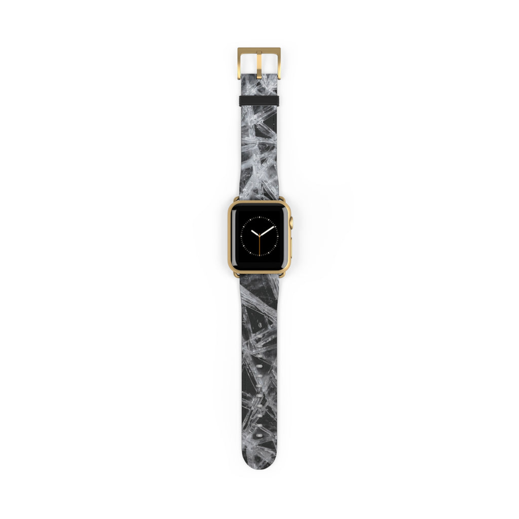 Ice Silicone Watch Band — Gray Tie-Dye Apple Watch Strap