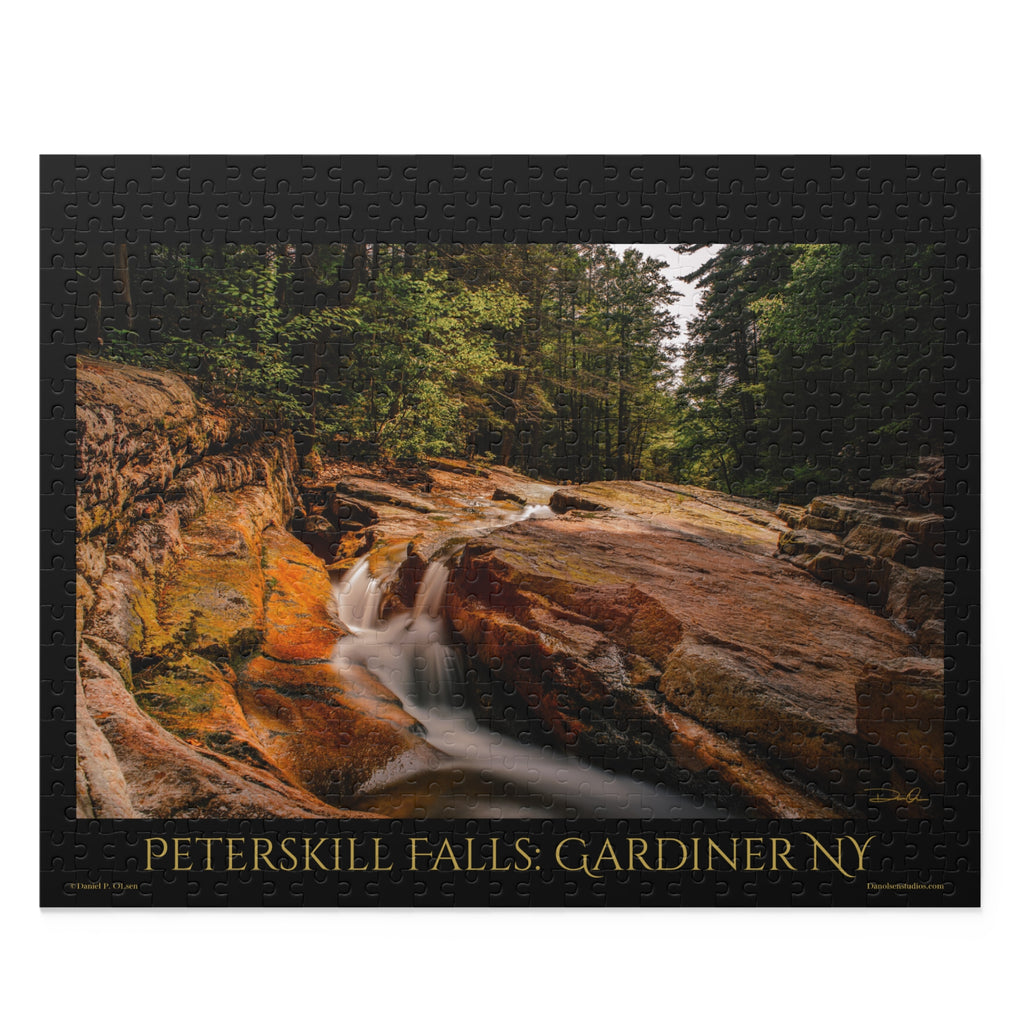 Peterskill Falls Scenic Jigsaw Puzzle 500-Piece Nature Puzzle