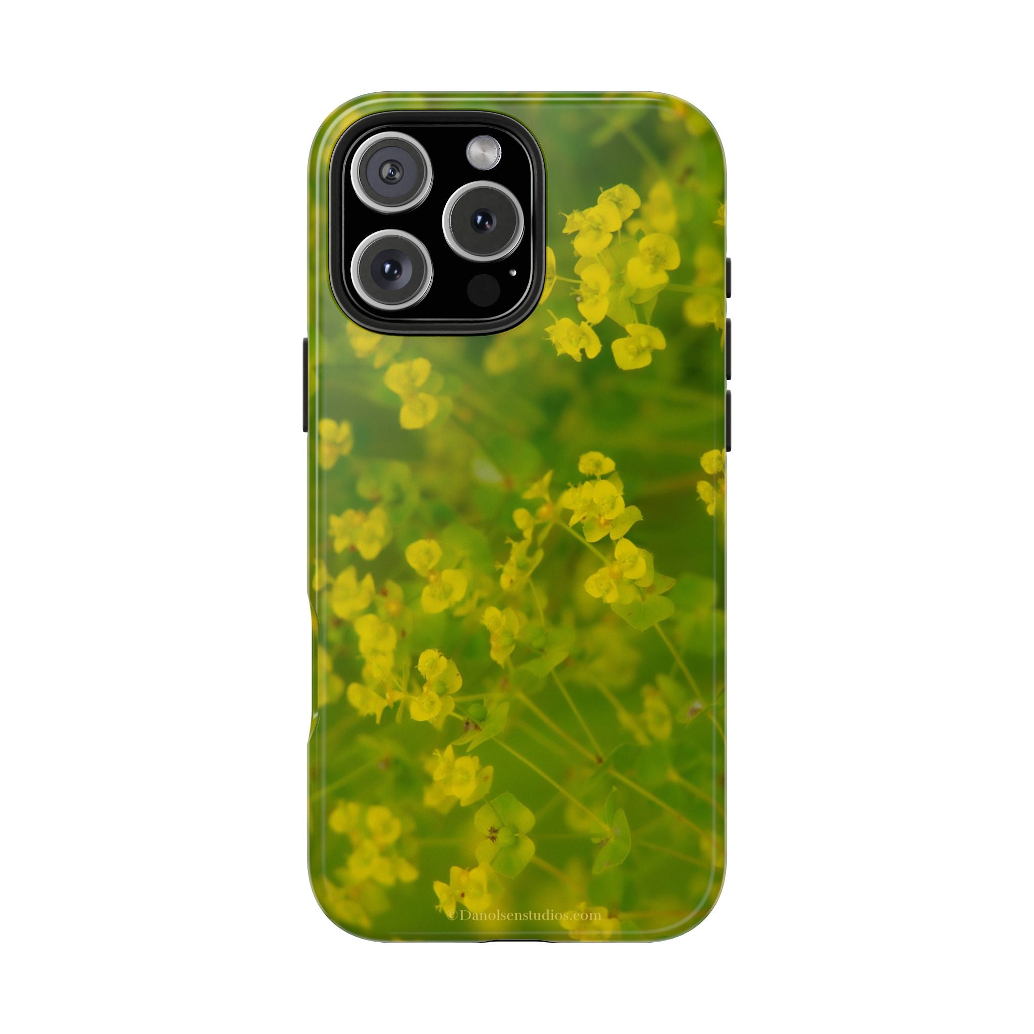 Yellow Wildflower Tough Phone Case — Protective Floral iPhone Case