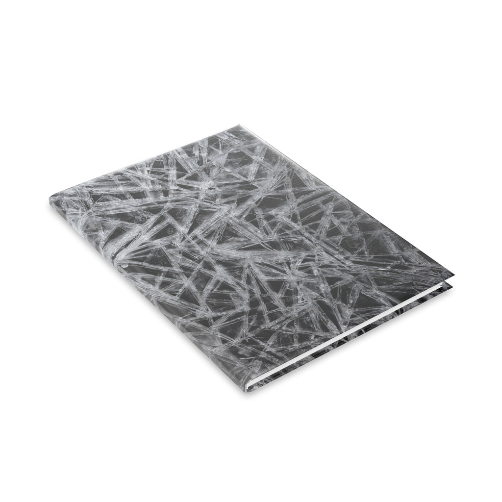 Abstract Ice Crystal Hardcover Notebook
