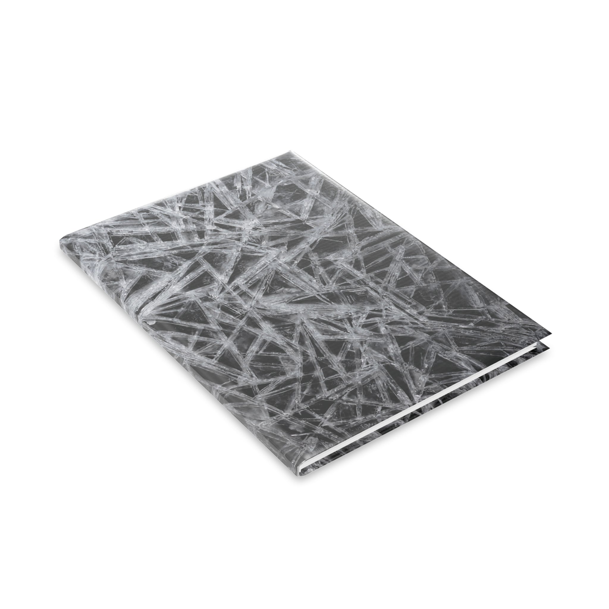 Abstract Ice Crystal Hardcover Notebook