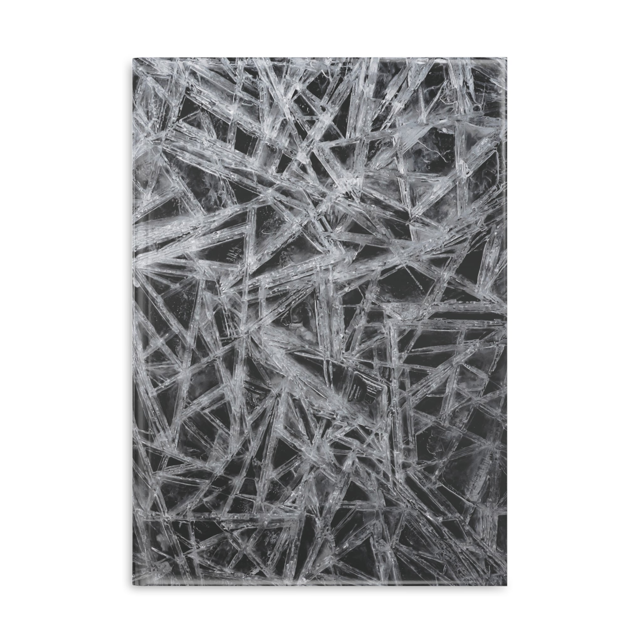 Abstract Ice Crystal Hardcover Notebook