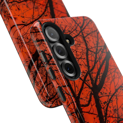 Autumn Tree Silhouette -  Nature Inspired Tough Phone Case