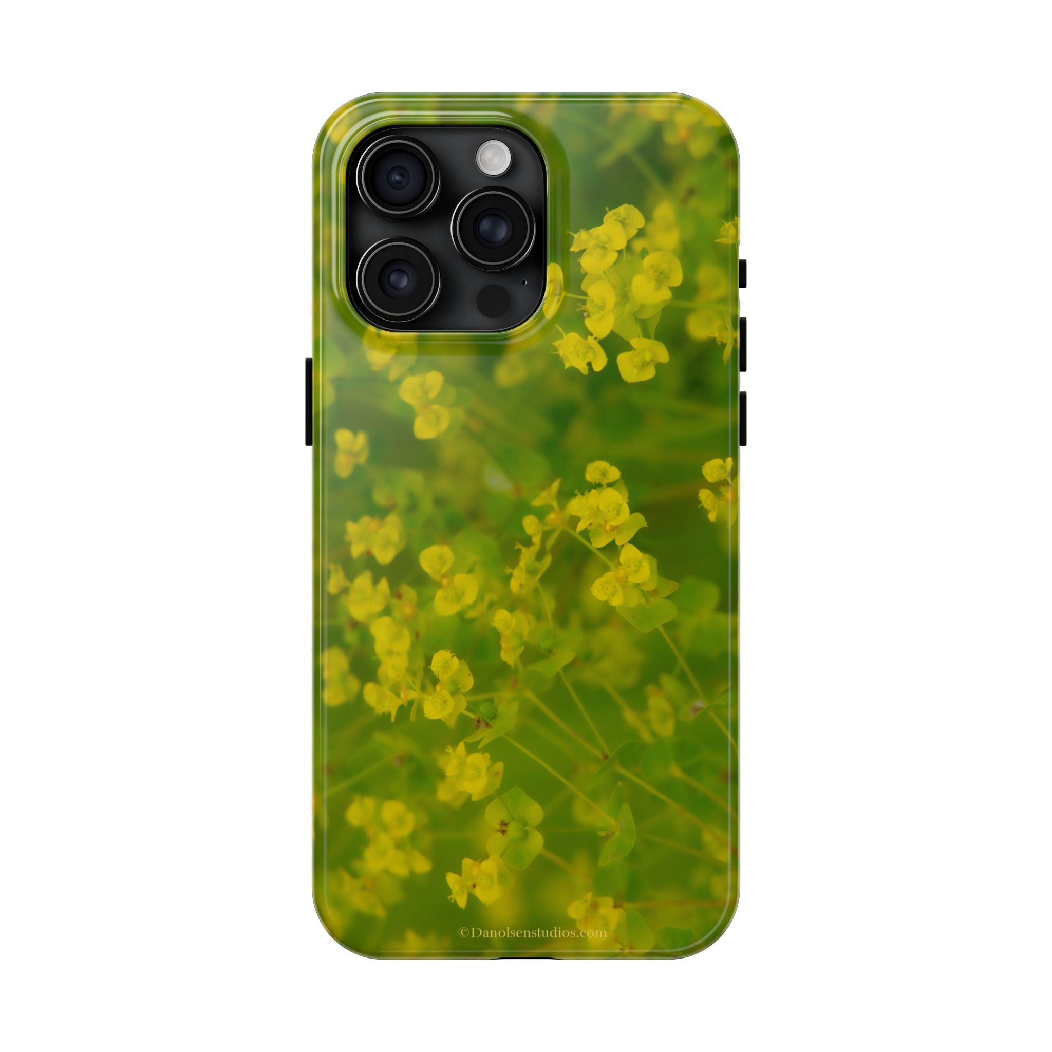 Yellow Wildflower Tough Phone Case — Protective Floral iPhone Case