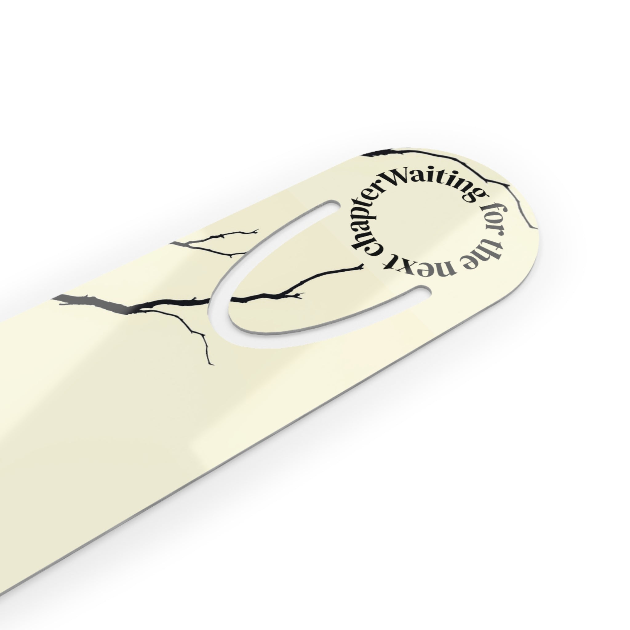 Heron on Branch Bookmark — "Waiting for the Next Chapter" Metal/Page Marker Bird Lover Collectable Bookmark No.3