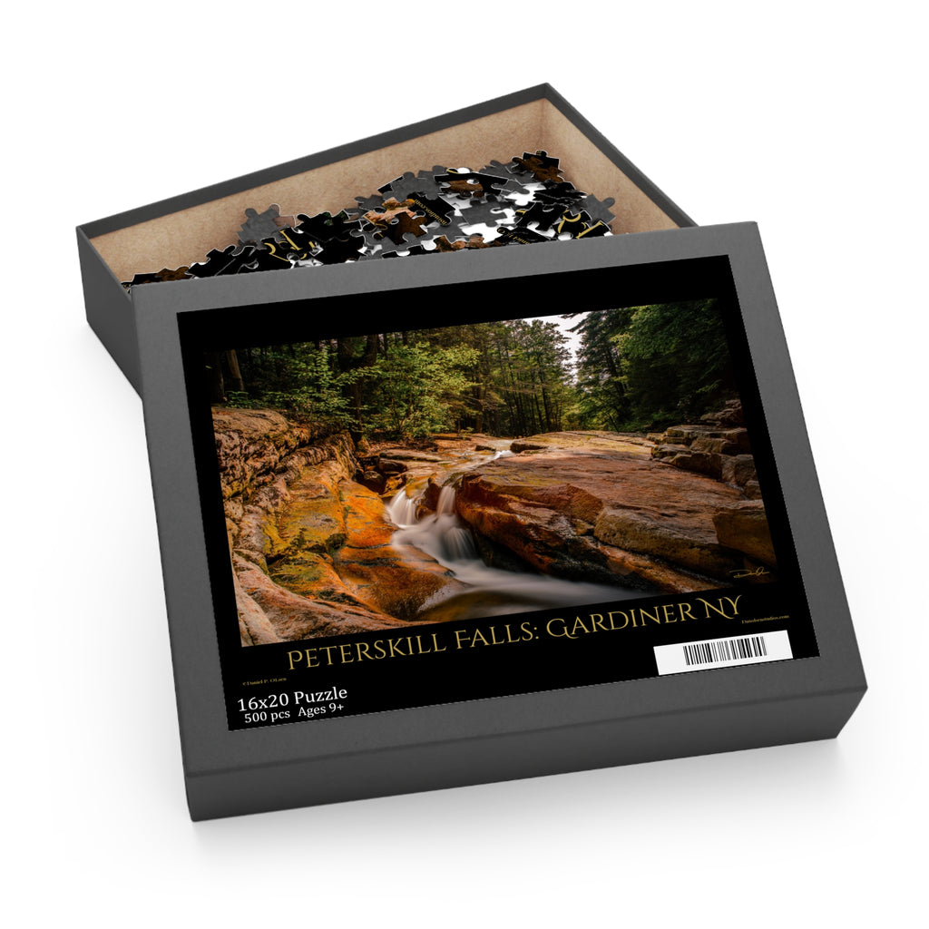 Peterskill Falls Scenic Jigsaw Puzzle 500-Piece Nature Puzzle