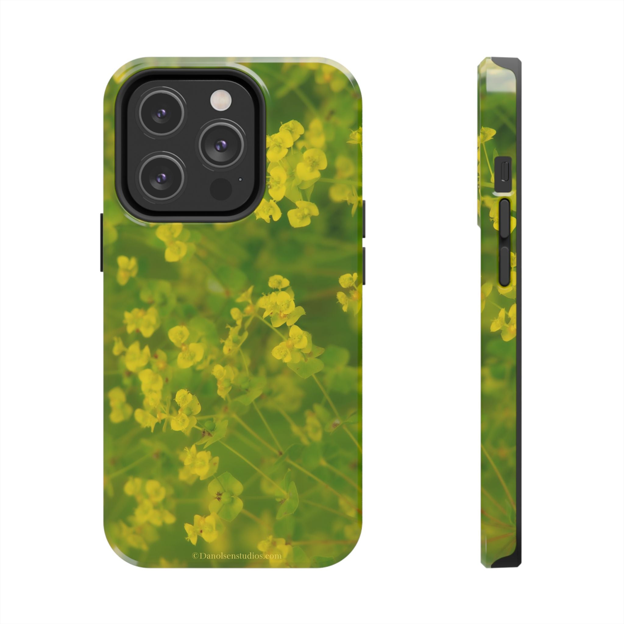 Yellow Wildflower Tough Phone Case — Protective Floral iPhone Case