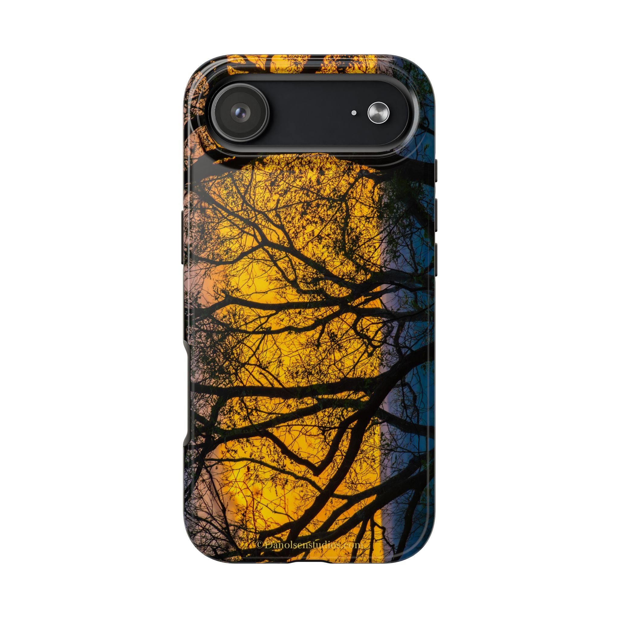 Tough Phone Case — Sunset Silhouette Tree Design
