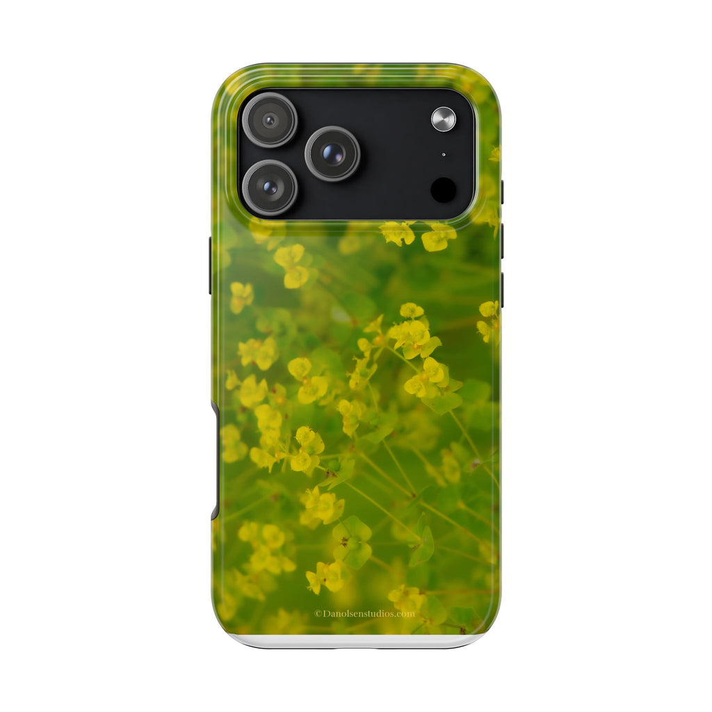 Yellow Wildflower Tough Phone Case — Protective Floral iPhone Case