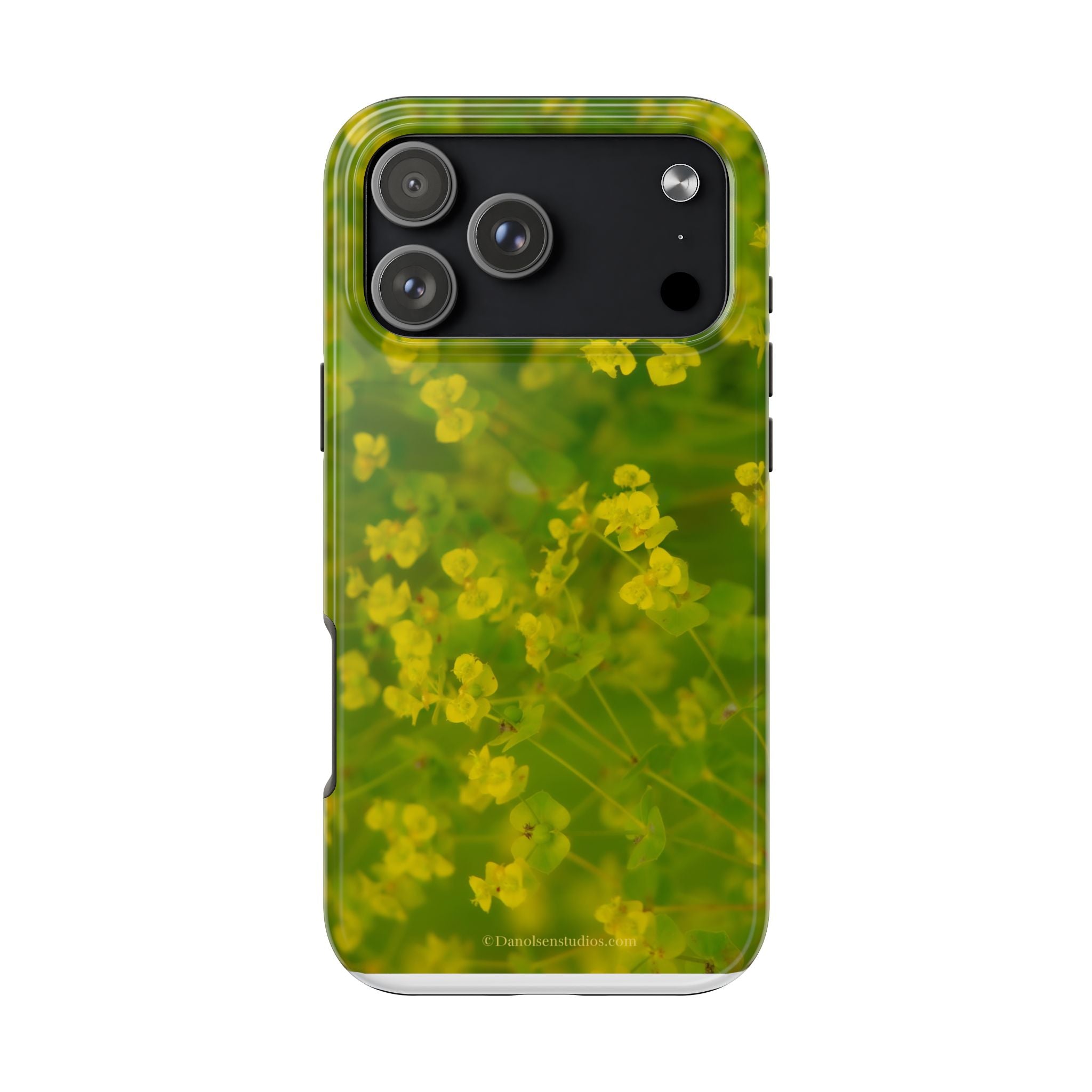 Yellow Wildflower Tough Phone Case — Protective Floral iPhone Case