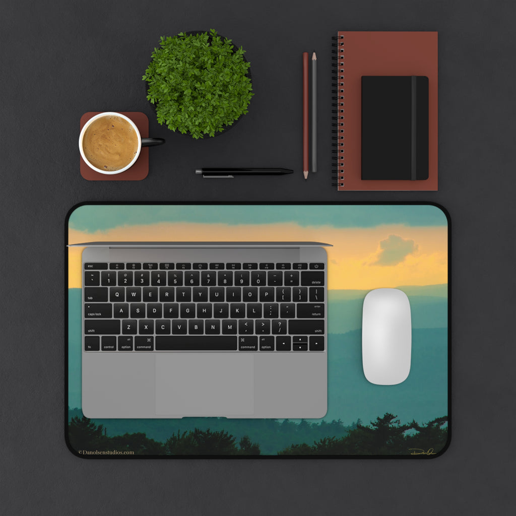Sunset Mountain - - Nature Photography Desk Mat