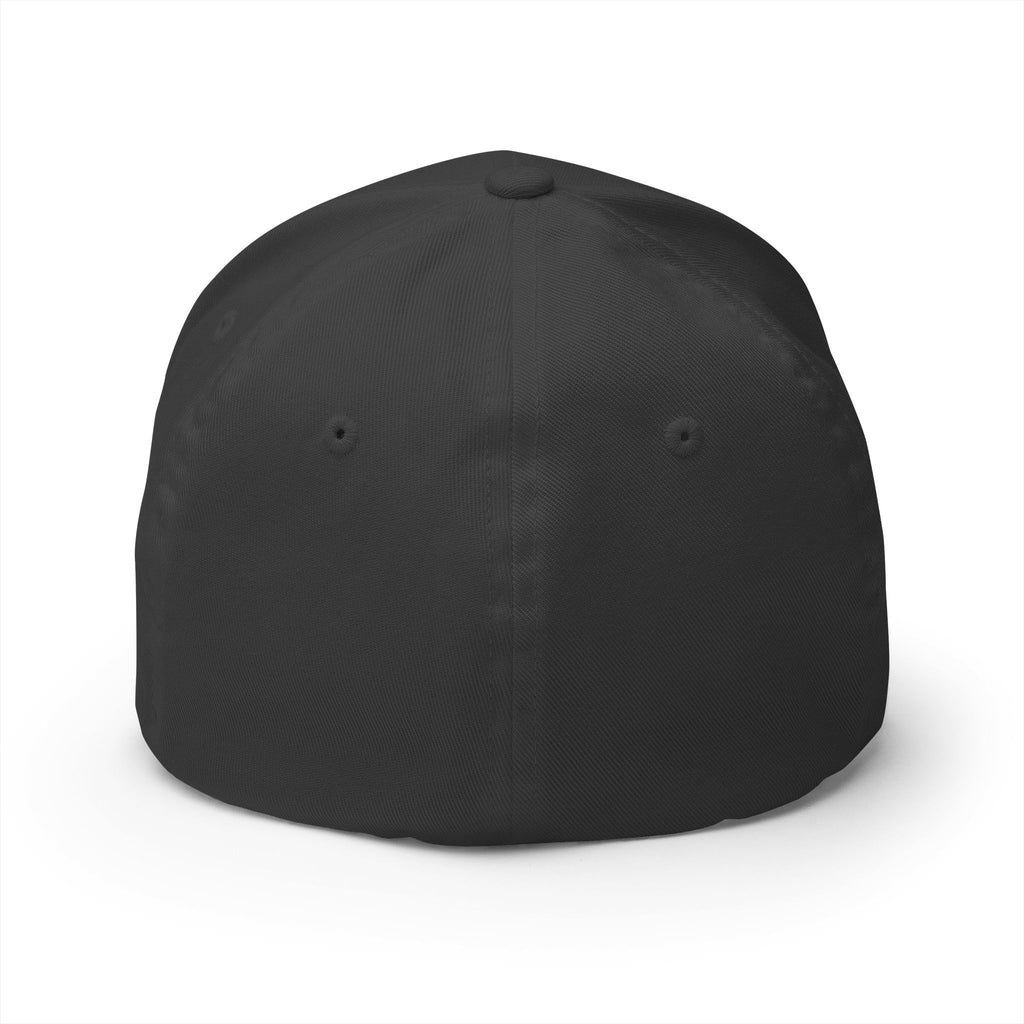 Embroidered Black Pelican Cap — Structured Closed-Back Baseball Hat dark camo with Black Pelican silhouette