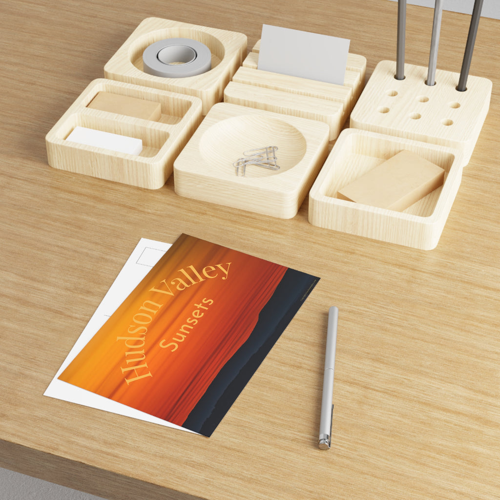 Hudson Valley Sunsets Fine Art Postcard — Scenic Sunset Photography Postcard