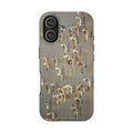 Shorebird Flock Tough Phone Case — Rustic Coastal Bird Photography Protective Cover Sanpipers