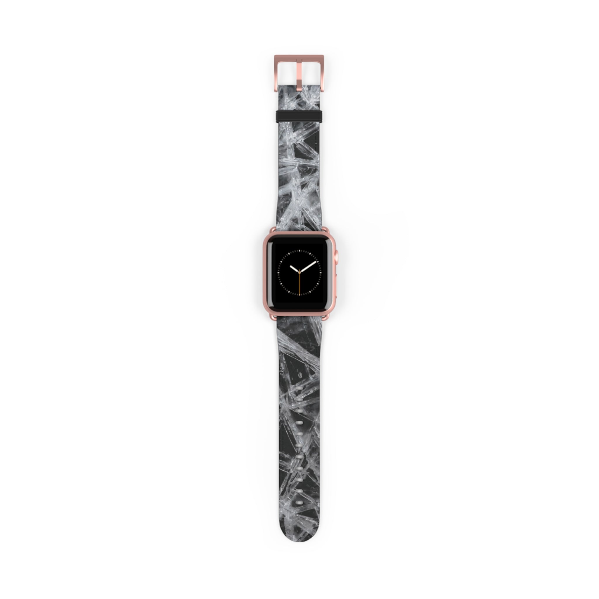 Ice Silicone Watch Band — Gray Tie-Dye Apple Watch Strap