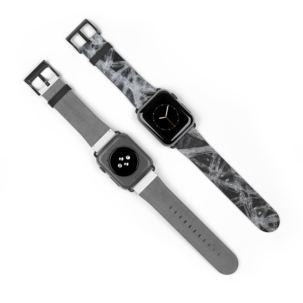 Ice Silicone Watch Band — Gray Tie-Dye Apple Watch Strap