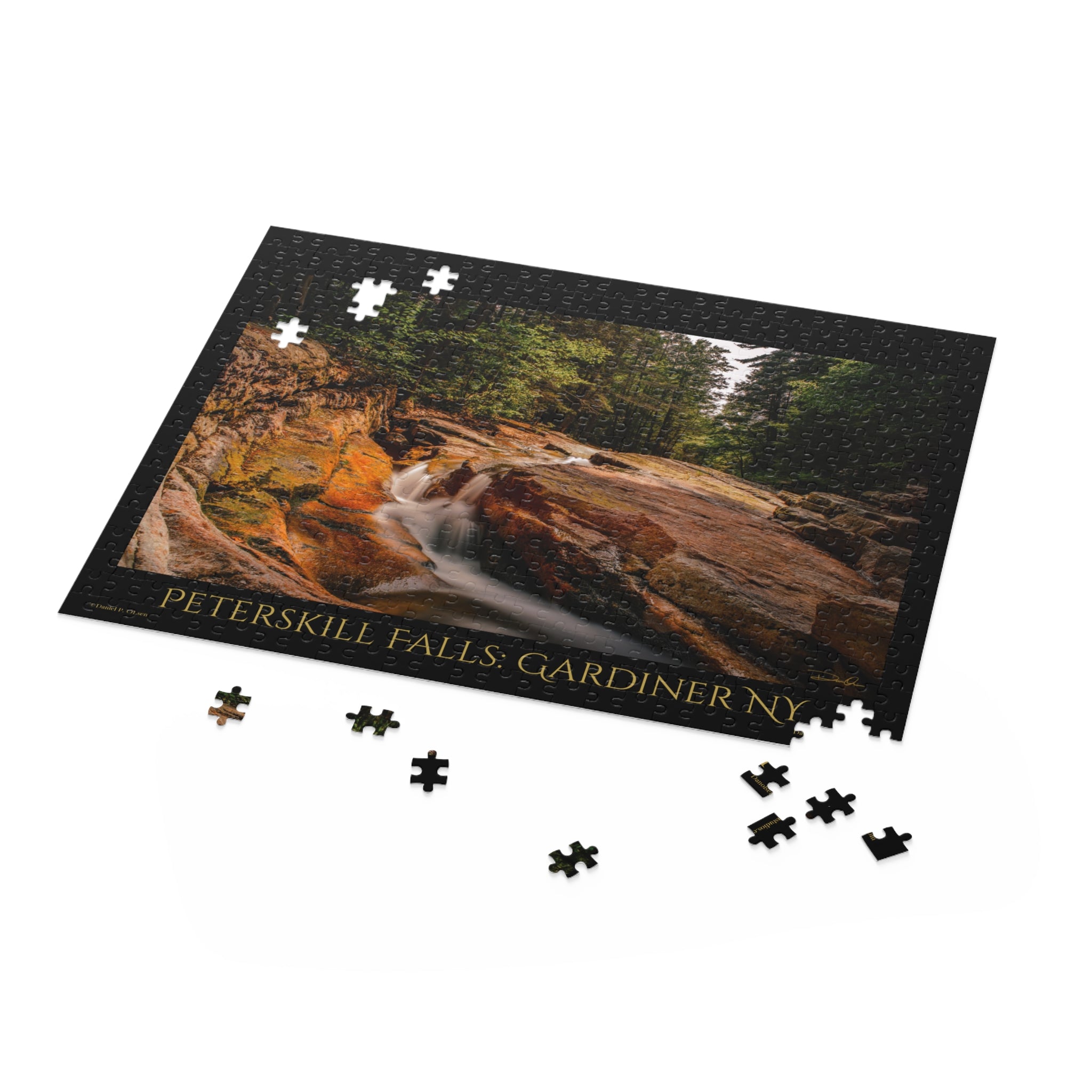 Peterskill Falls Scenic Jigsaw Puzzle 500-Piece Nature Puzzle