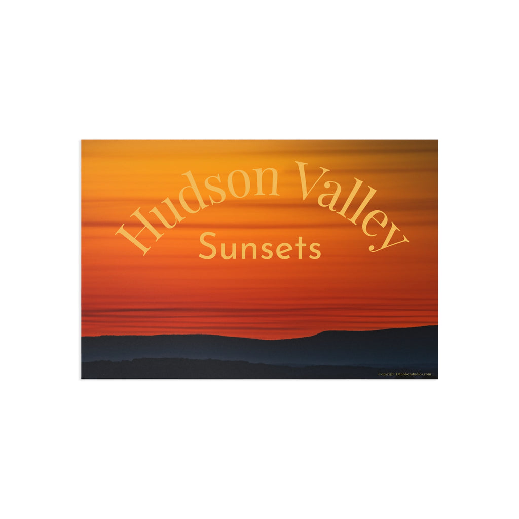 Hudson Valley Sunsets Fine Art Postcard — Scenic Sunset Photography Postcard