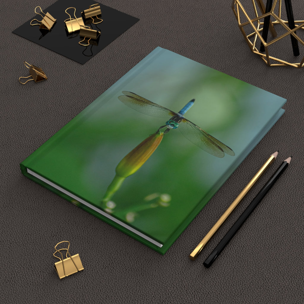Dragonfly Photo Hardcover Journal — Nature Photography Notebook for Writing