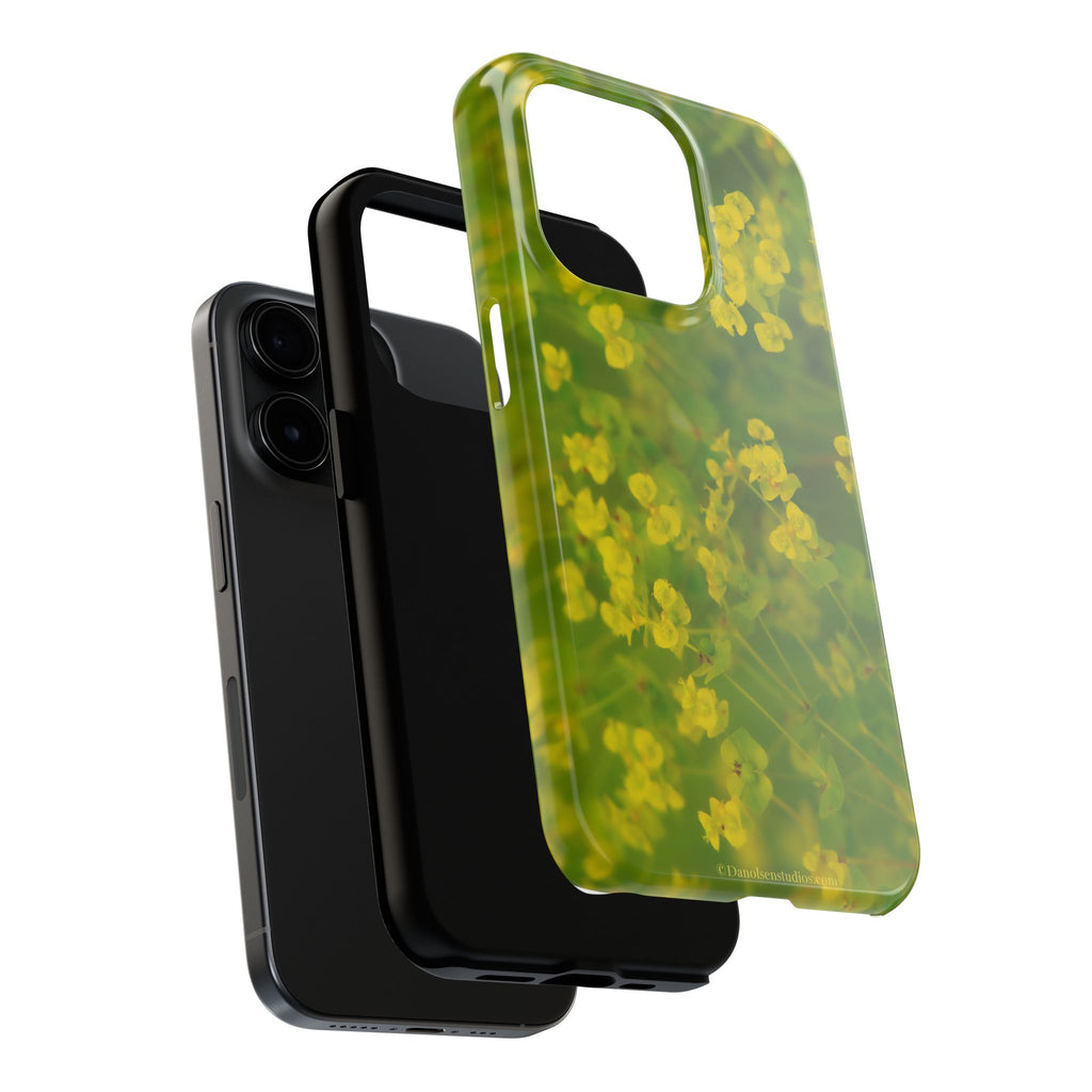 Yellow Wildflower Tough Phone Case — Protective Floral iPhone Case