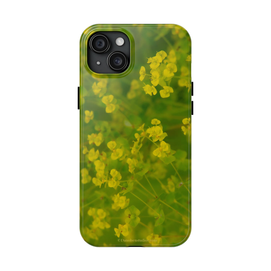 Yellow Wildflower Tough Phone Case — Protective Floral iPhone Case