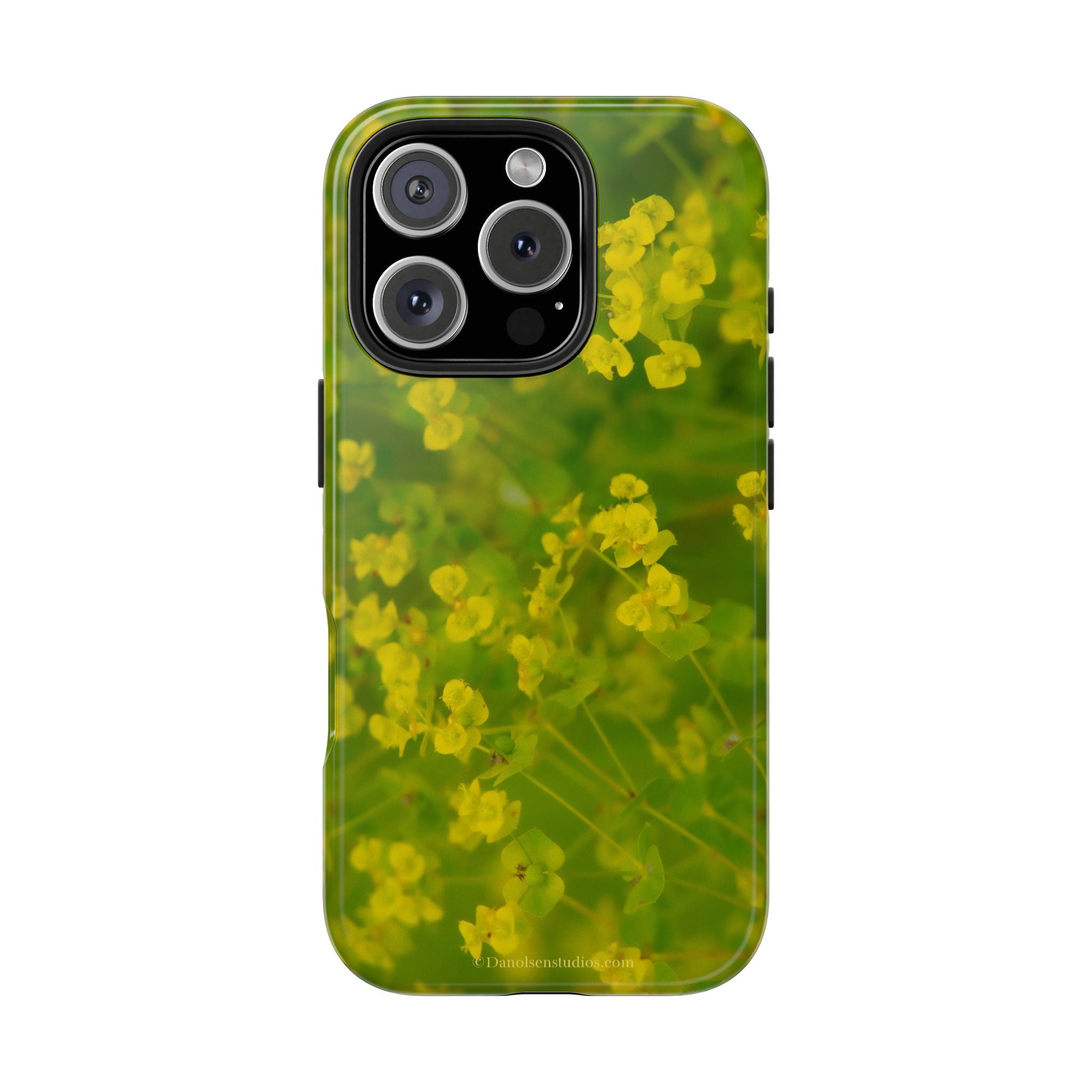 Yellow Wildflower Tough Phone Case — Protective Floral iPhone Case