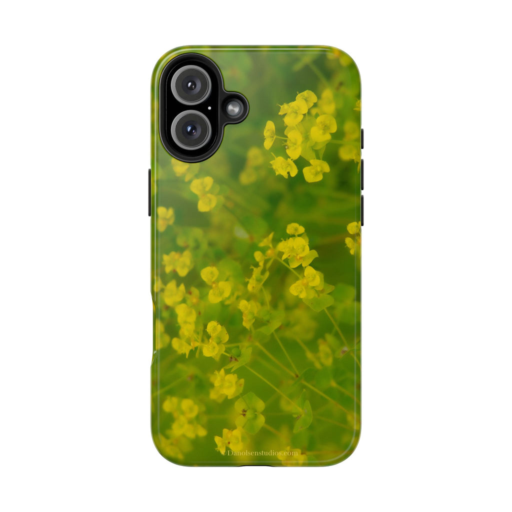Yellow Wildflower Tough Phone Case — Protective Floral iPhone Case