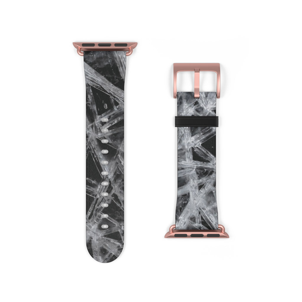 Ice Silicone Watch Band — Gray Tie-Dye Apple Watch Strap