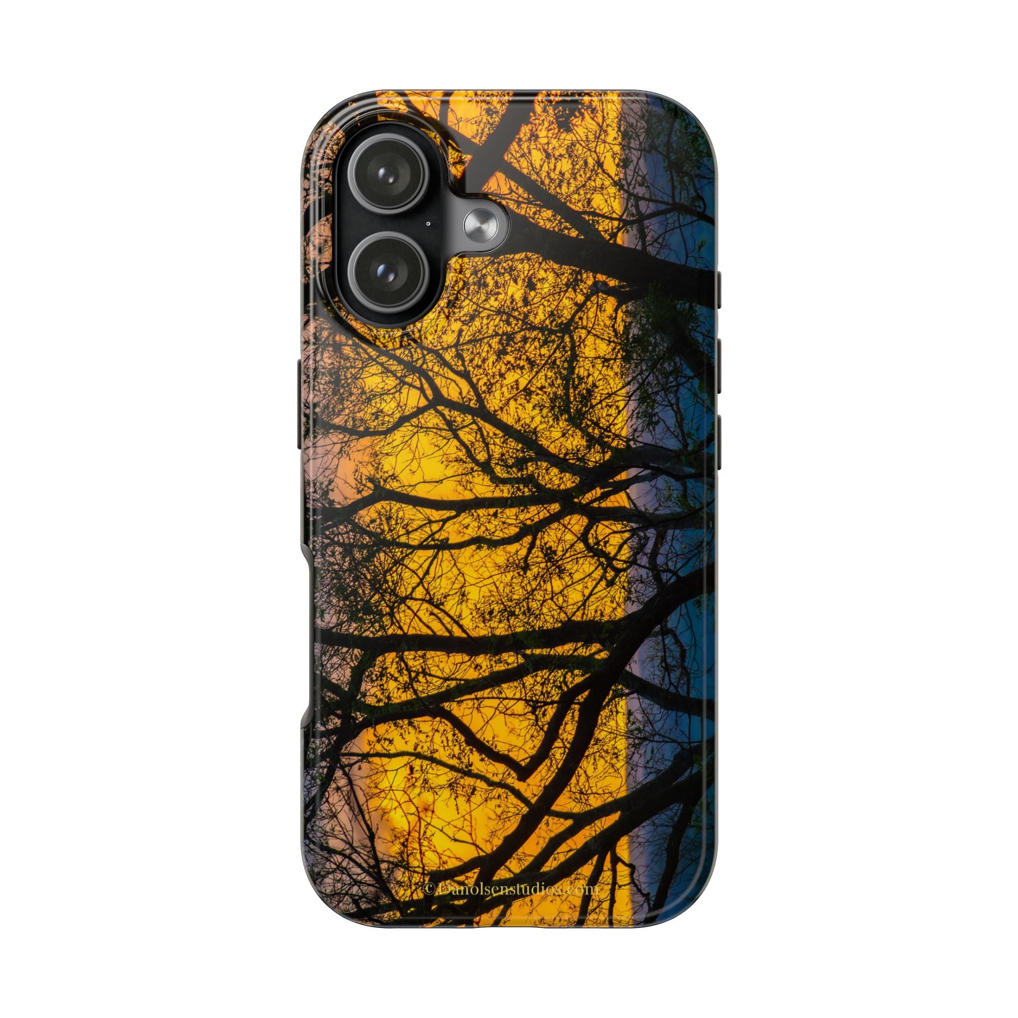 Tough Phone Case — Sunset Silhouette Tree Design