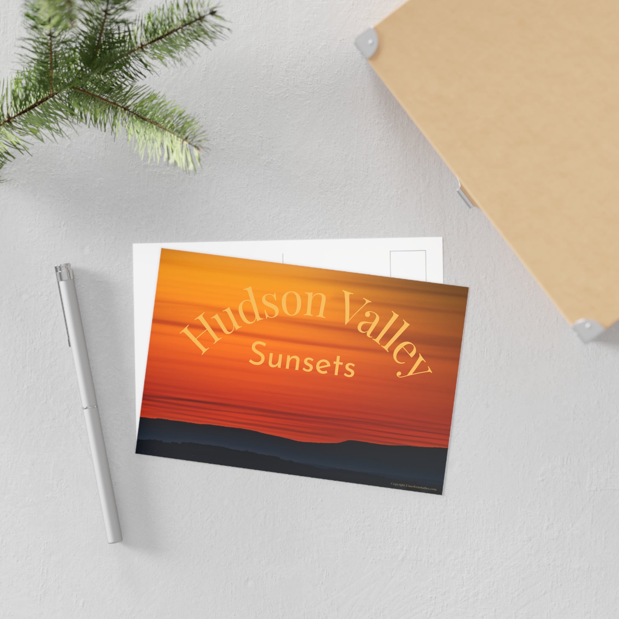 Hudson Valley Sunsets Fine Art Postcard — Scenic Sunset Photography Postcard