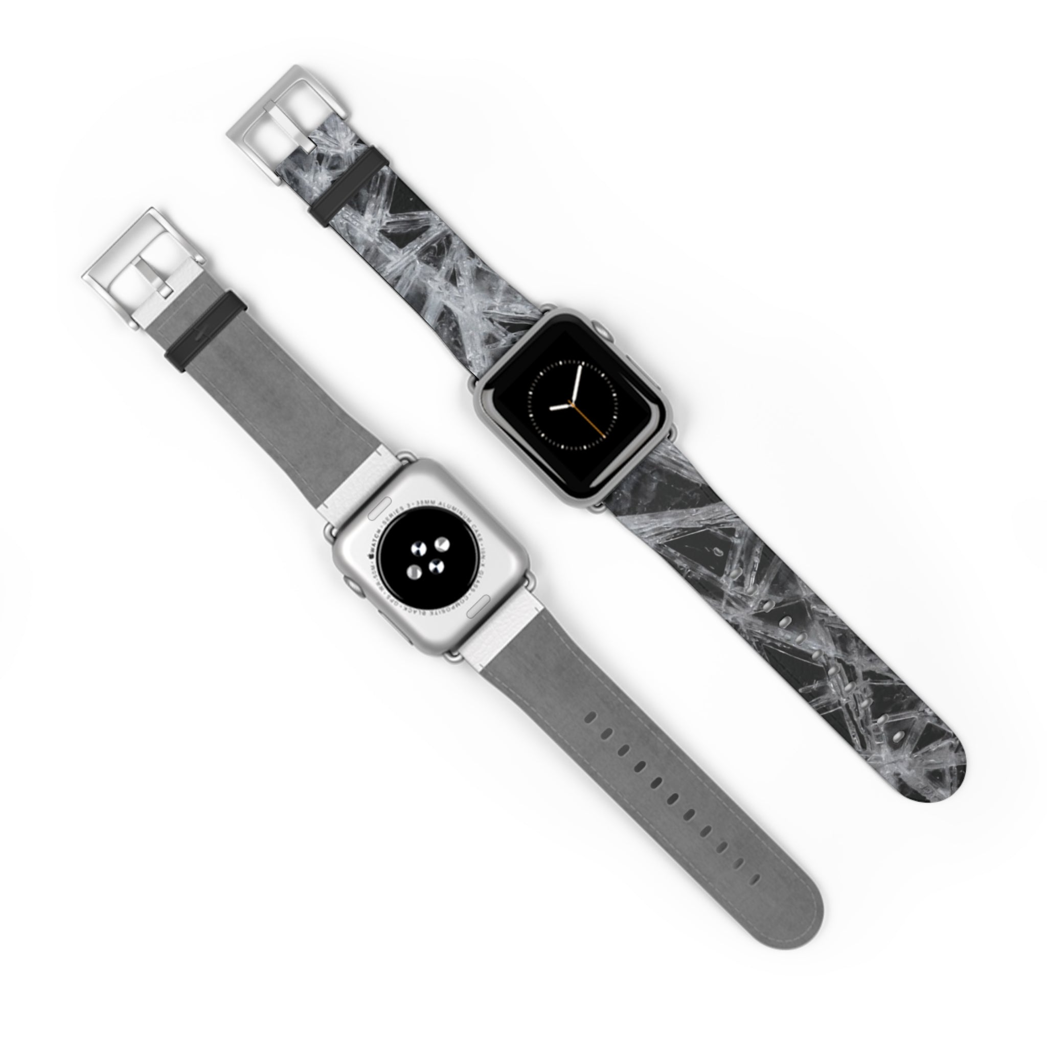Ice Silicone Watch Band — Gray Tie-Dye Apple Watch Strap