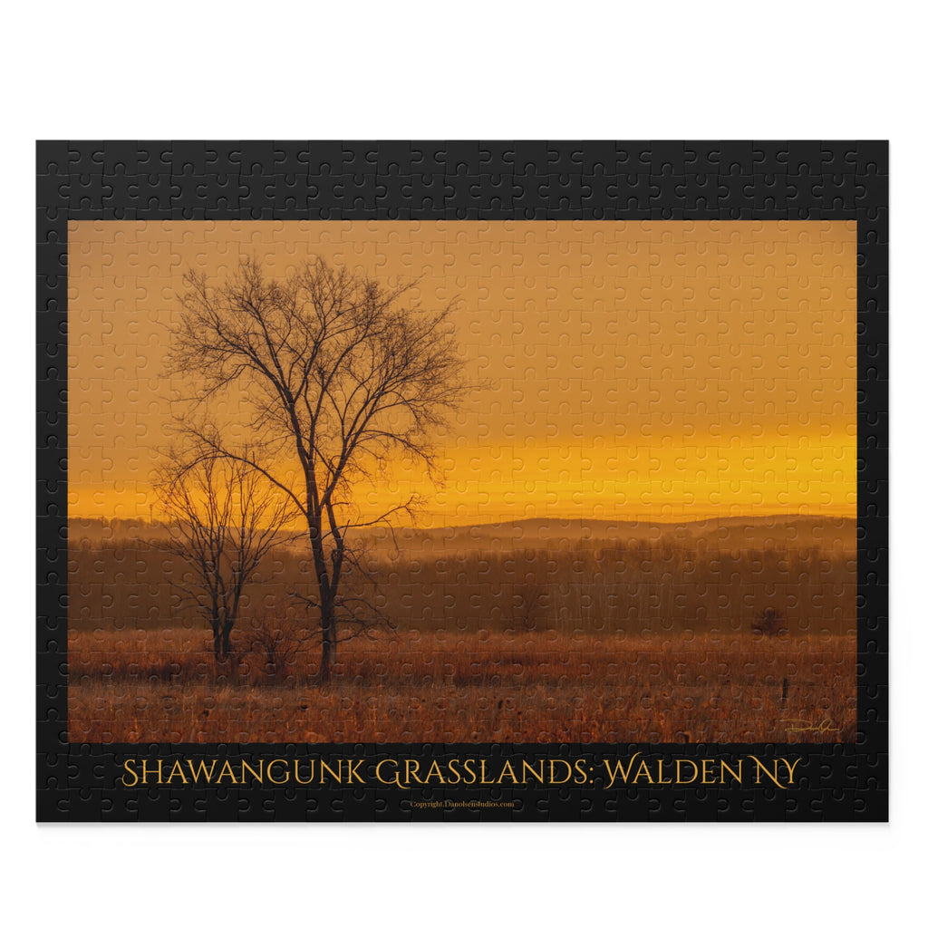 Shawangunk Grasslands Sunset Puzzle — Tranquil Tree Landscape Jigsaw (500 pcs)